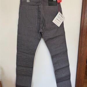 Men's Gray Slim Fit Jeans - Classic Straight Leg